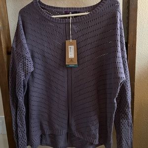 Prana Parker sweater top, NWT! Purple!